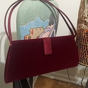 Red velvet purse